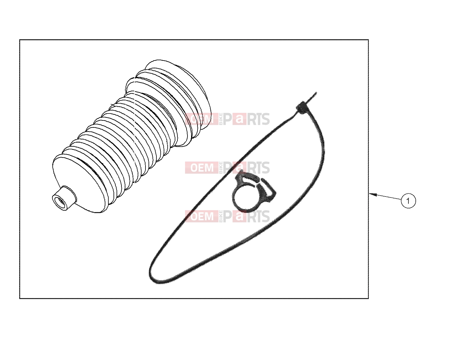 STEERING » STEERING, BOOT - (49GEMSTEER11BOOT) - Polaris GEM - e2/e4/e6/eS/eL/eLXD 2011