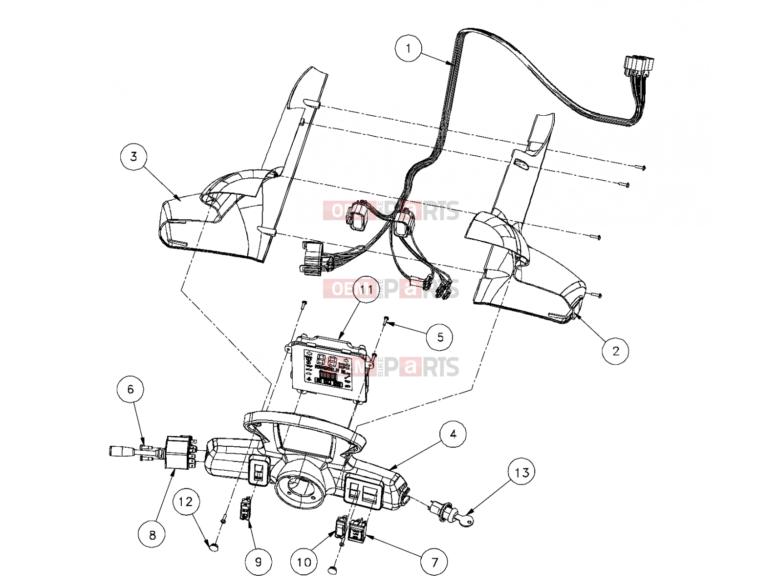 Polaris 2009 LEV GEM - E2/E4/E6/ES/EL/ELXD ELECTRICAL | ELECTRICAL, COLUMN STEERING PASSENGER - e2/e4/e6 (49GEMELECTRICAL11COLUMN)