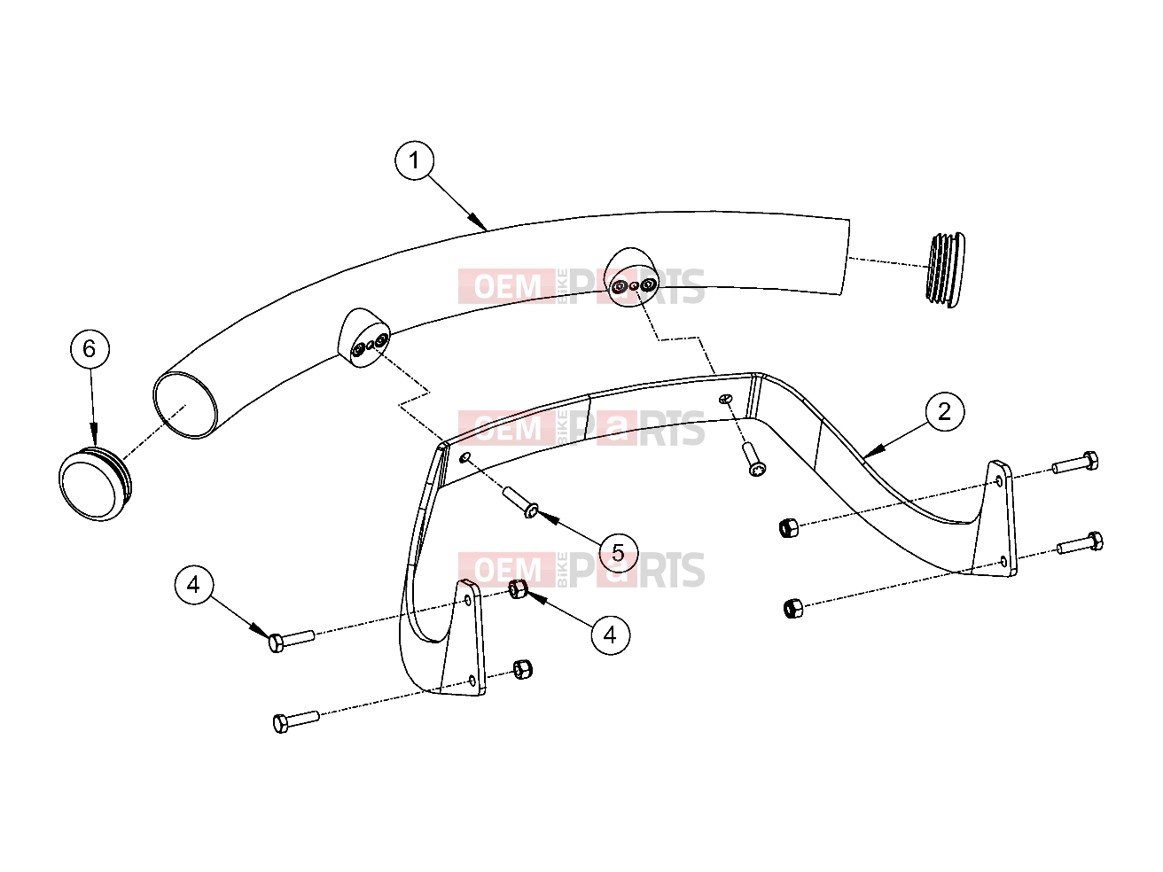 Polaris 2007 LEV GEM - E2/E4/E6/ES/EL/ELXD FRAME | FRAME, OPTIONS, BUMPER, CHROME, FRONT - e2/e4/e6/eS/eL/eLXD (49GEMOPTIONS11BUMPER)
