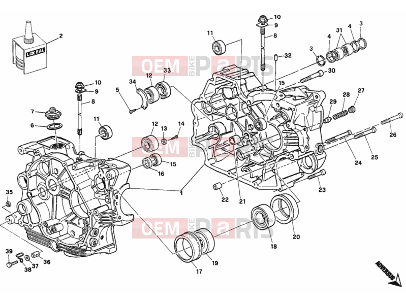 DUCATI 2005 Monster 400 CRANKCASE » ENGINE CASE