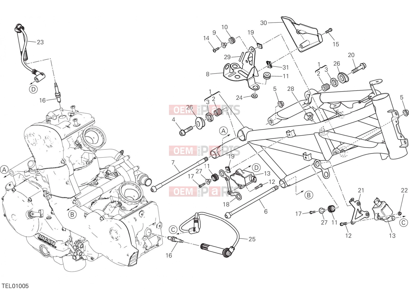 DUCATI 2017 Multistrada 950 FRAME [MOD:MS950T]