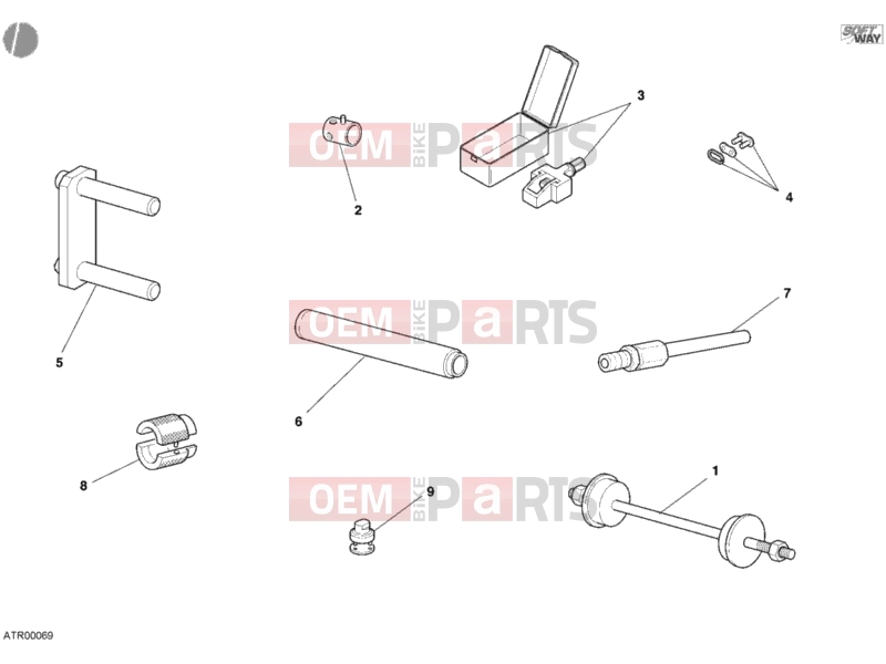 DUCATI 2005 Monster 620 Dark WORKSHOP SERVICE TOOLS, FRAME » FRAME
