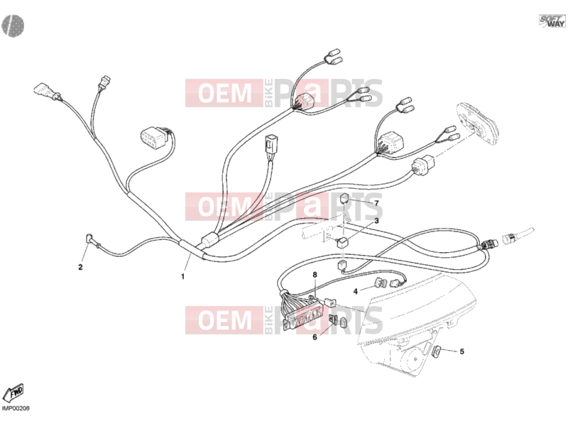 DUCATI 2004 Multistrada 1000 CABLE HEADLIGHT » LIGHTING SYSTEM
