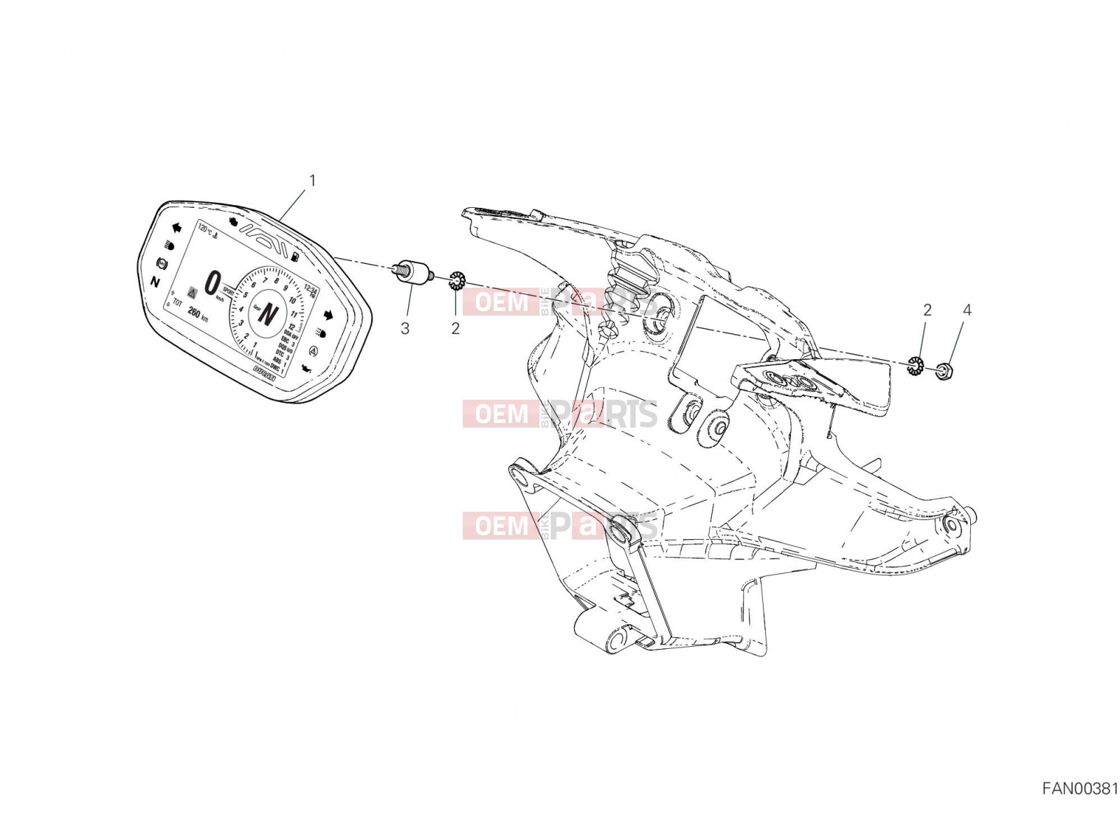 DUCATI 2021 Panigale V2 INSTRUMENT PANEL [MOD:PANV2]