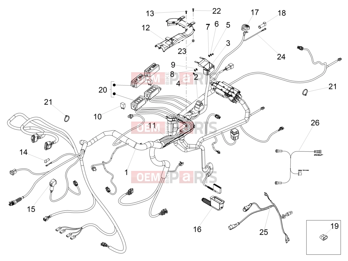 Electrical systems » Central electrical system - Motoguzzi Eldorado 1400 ABS 2020
