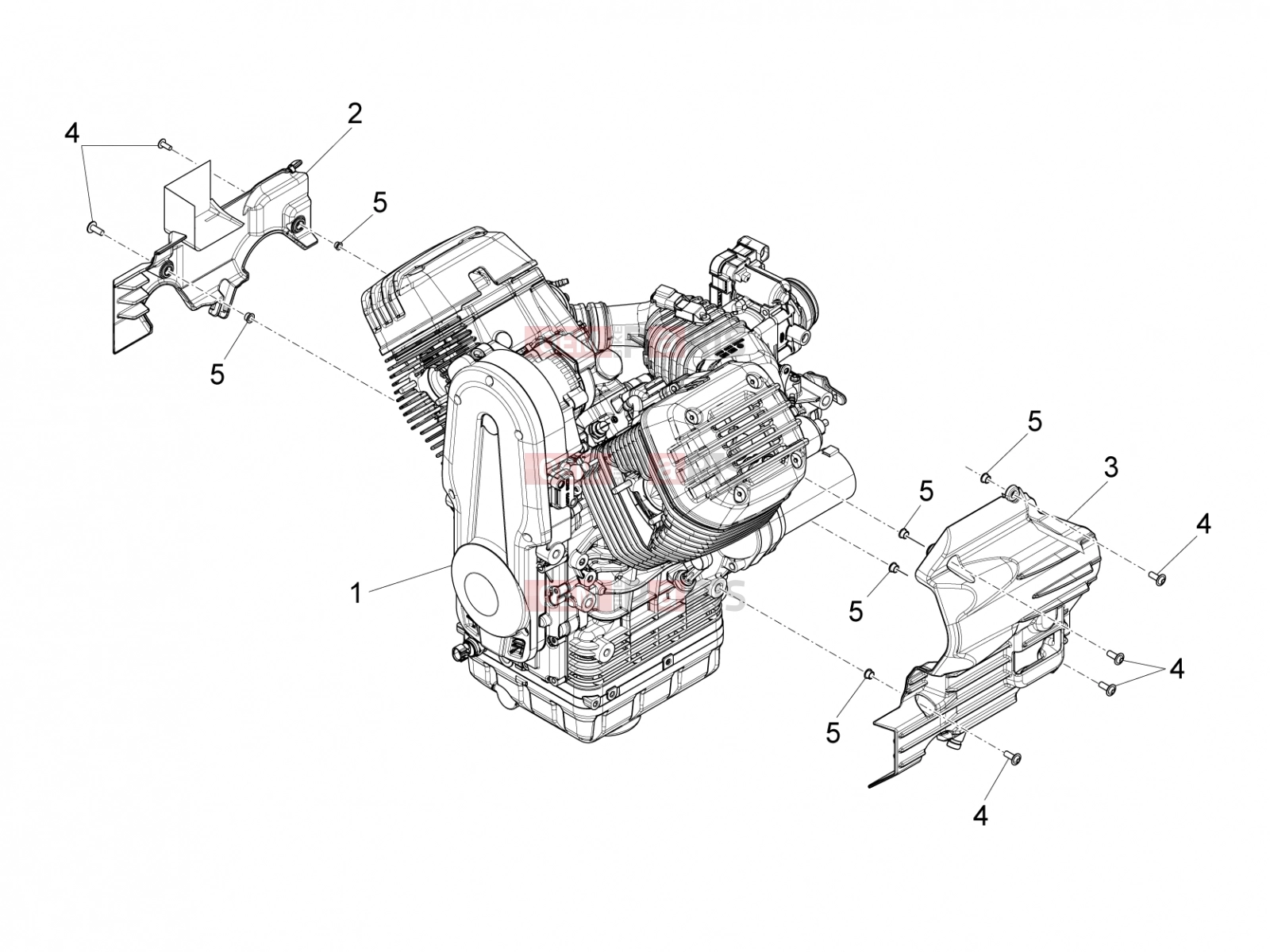 Engine » Engine-Completing part-Lever - Motoguzzi Eldorado 1400 ABS 2020