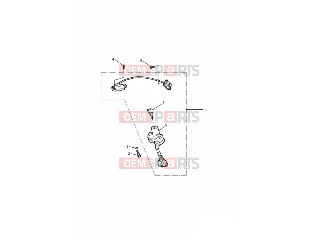 Triumph 2004 THUNDERBIRD SPORT Ignition Switch/Seat Lock
