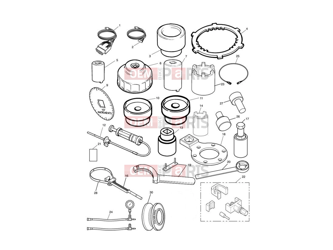 Triumph 2009 SPRINT ST 208167 > Service Tools