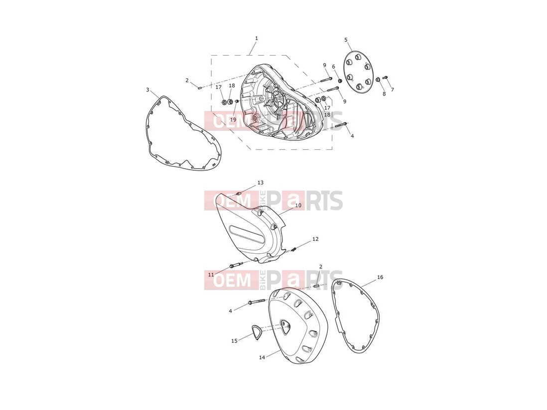 Triumph 2014 THUNDERBIRD STORM Engine Covers