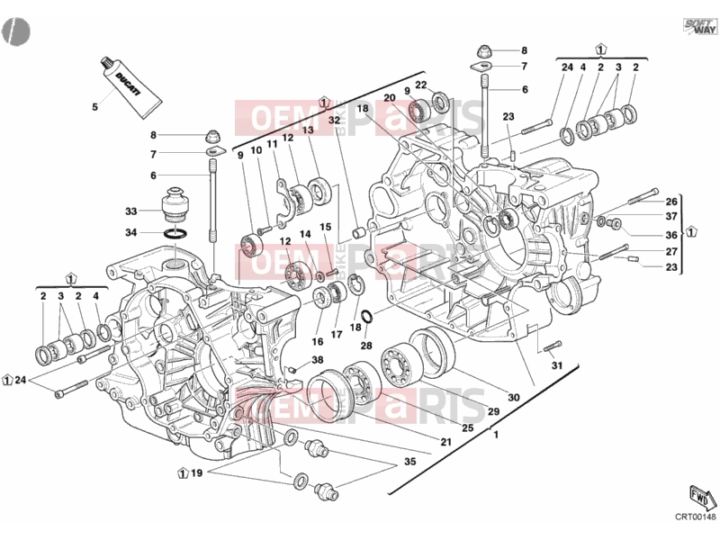 DUCATI 2003 Monster 800 CRANKCASE » ENGINE CASE
