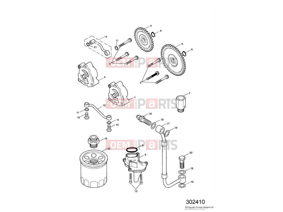 Triumph 2005 SPEEDMASTER CARBS Lubrication System