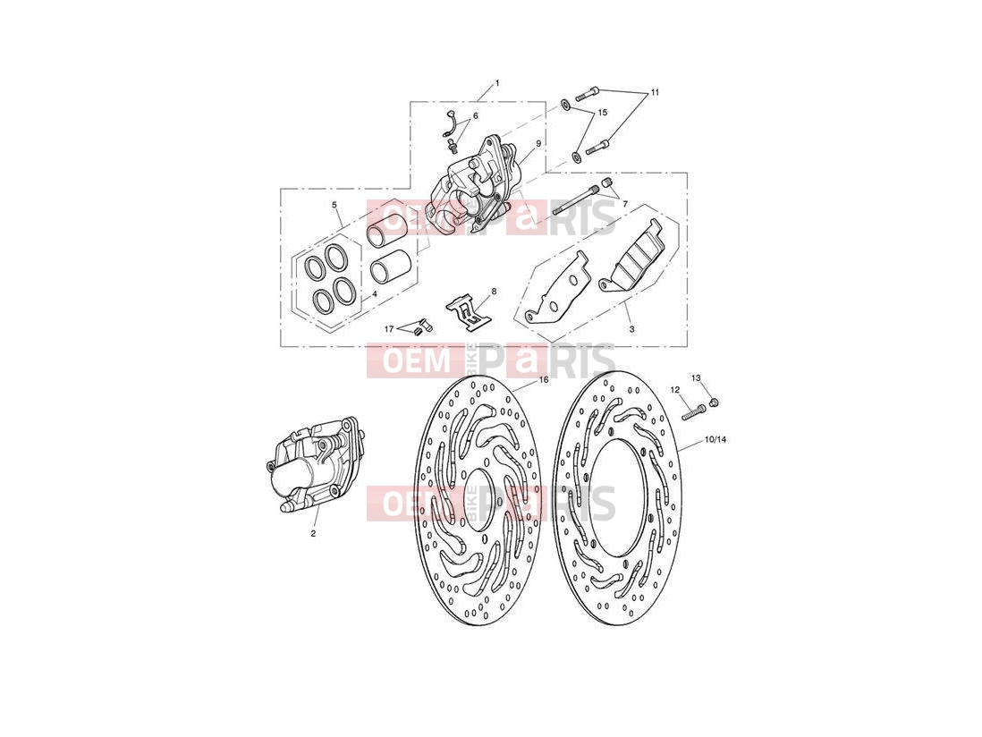 Triumph 2014 SPEEDMASTER EFI Front Brake Caliper & Disc