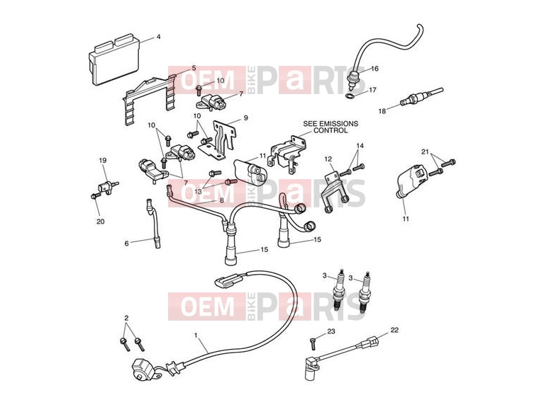 Triumph 2007 SCRAMBLER EFI Ignition System