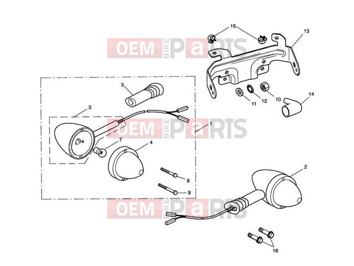 Triumph 2013 SCRAMBLER EFI Front Indicators