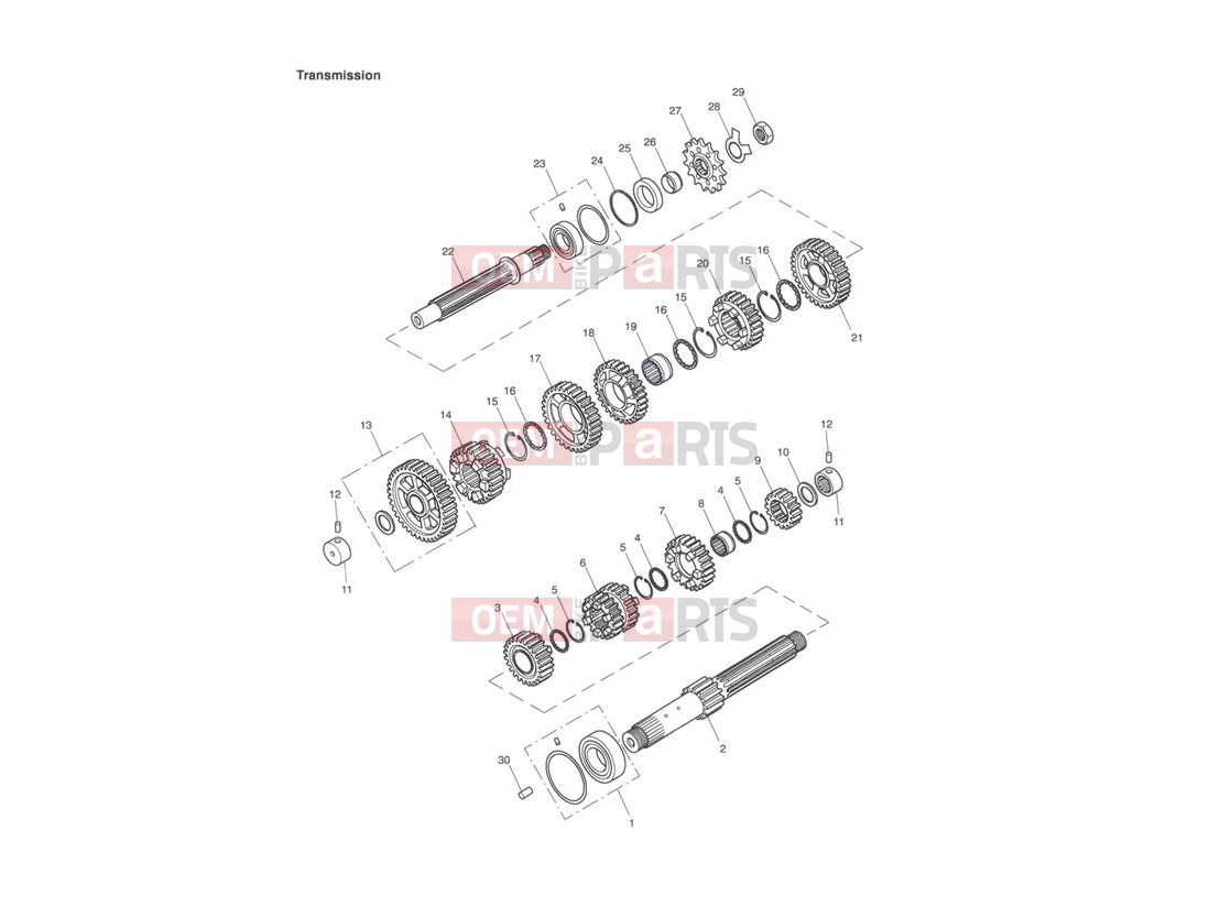 Triumph 2000 TT600 Transmission
