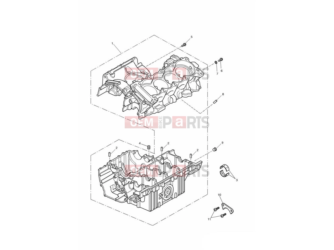 Triumph 2001 TT600 Crankcase