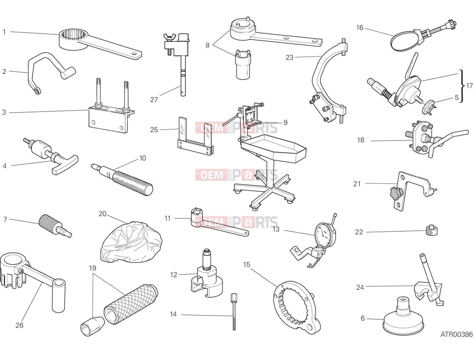 DUCATI 2022 Scrambler 1100 Dark Pro WORKSHOP SERVICE TOOLS, ENGINE