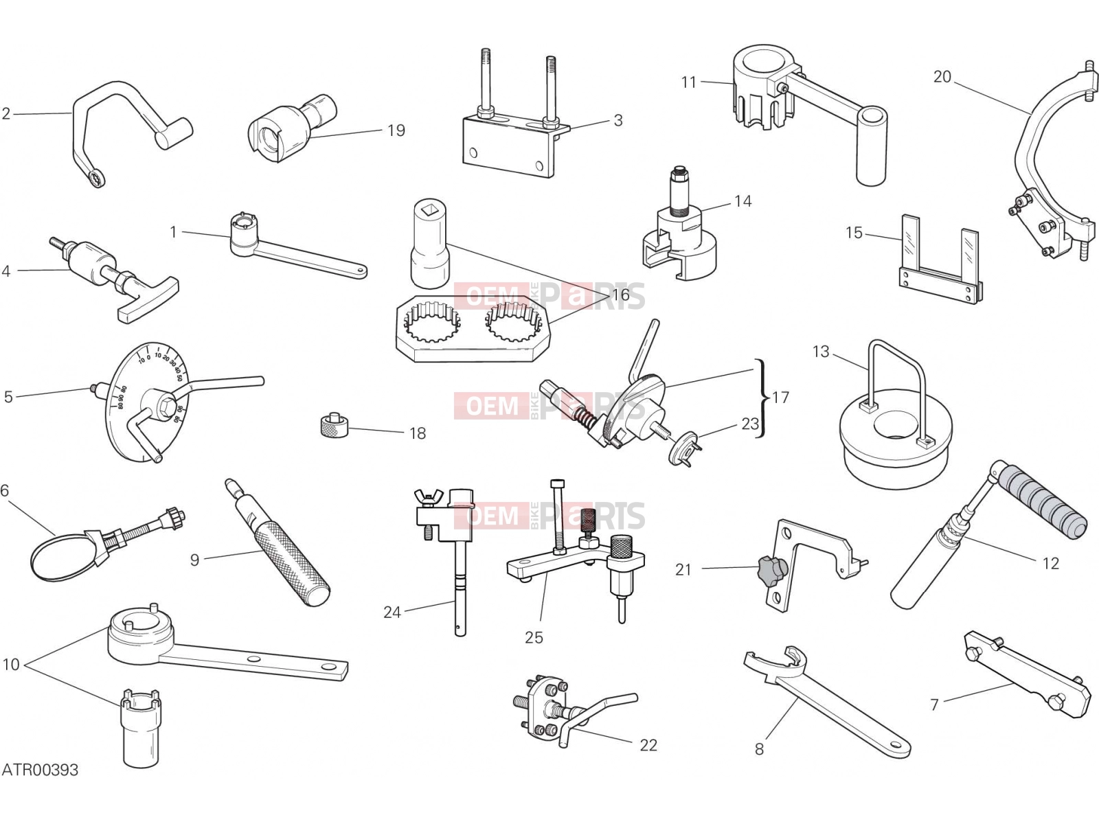 DUCATI 2023 Monster WORKSHOP SERVICE TOOLS (ENGINE)