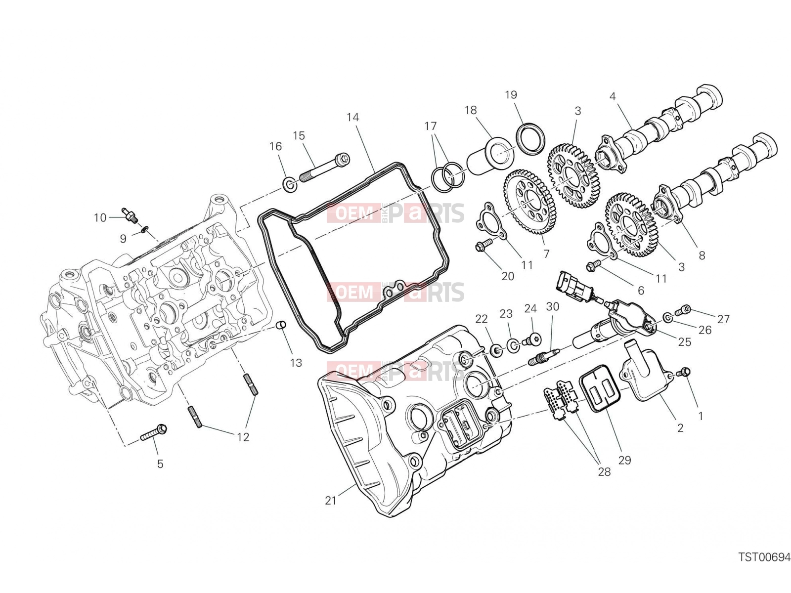 DUCATI 2023 Multistrada V4 S FRONT HEAD - TIMING SYSTEM