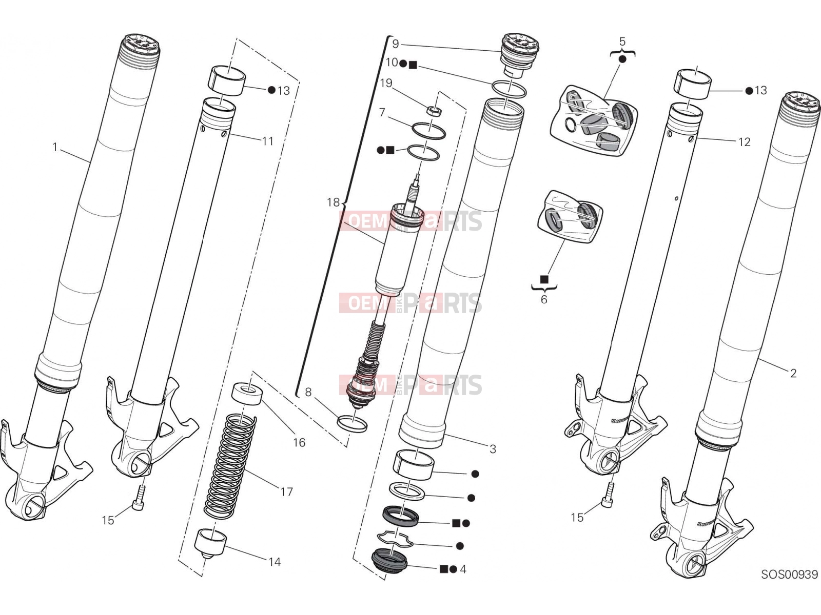DUCATI 2023 Panigale V4 FRONT FORK