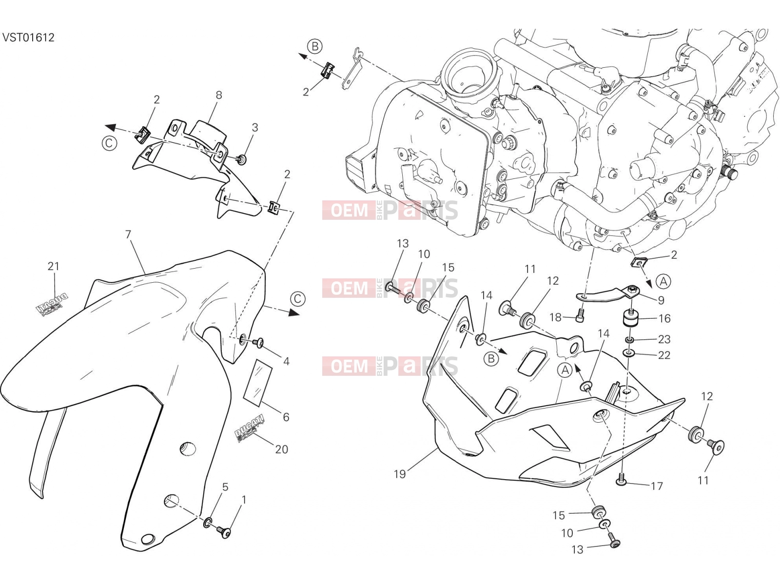 DUCATI 2017 Multistrada 950 FAIRING [MOD:MS950T]