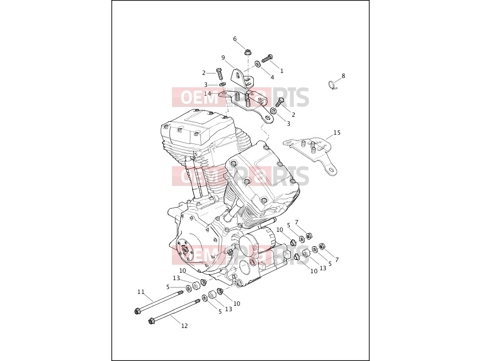 Harley-Davidson 2017 SOFTAIL SLIM  - FLS ENGINE MOUNTS