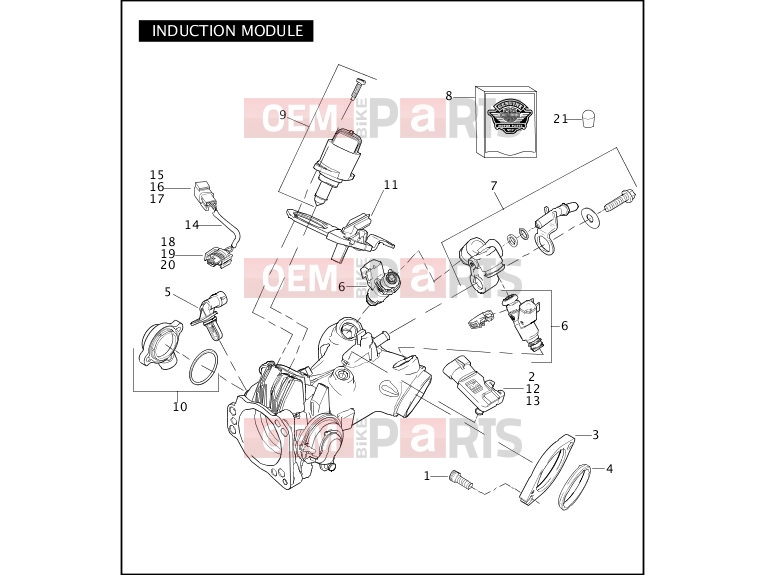 Harley-Davidson 2008 DYNA DYNA SUPER GLIDE  - FXD INDUCTION MODULE