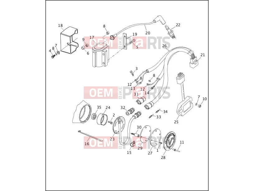 Harley-Davidson 1992 DYNA SUPER GLIDE CUSTOM  - FXDC ELECTRONIC IGNITION SYSTEM
