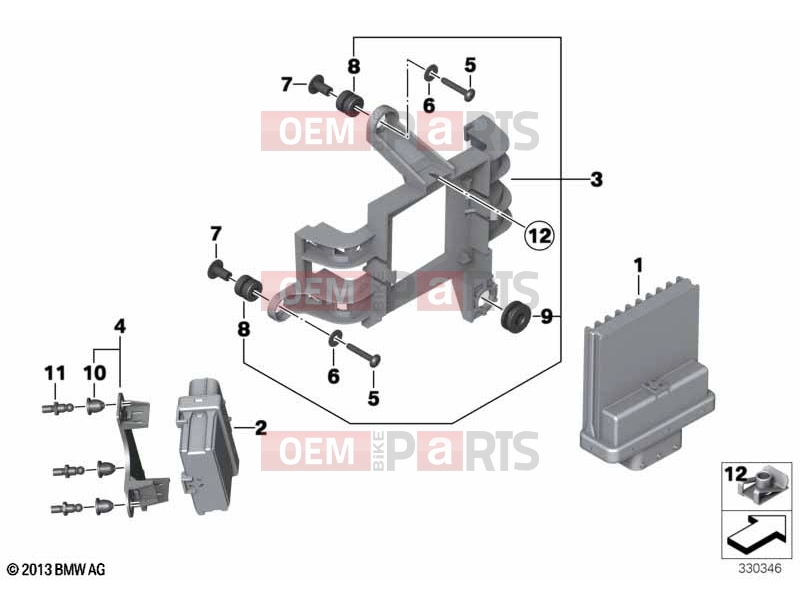 BMW Motorrad BMW 2020 K models K 1600 Bagger 22 (0F61, 0F63) 61 | Basic module | Basic module
