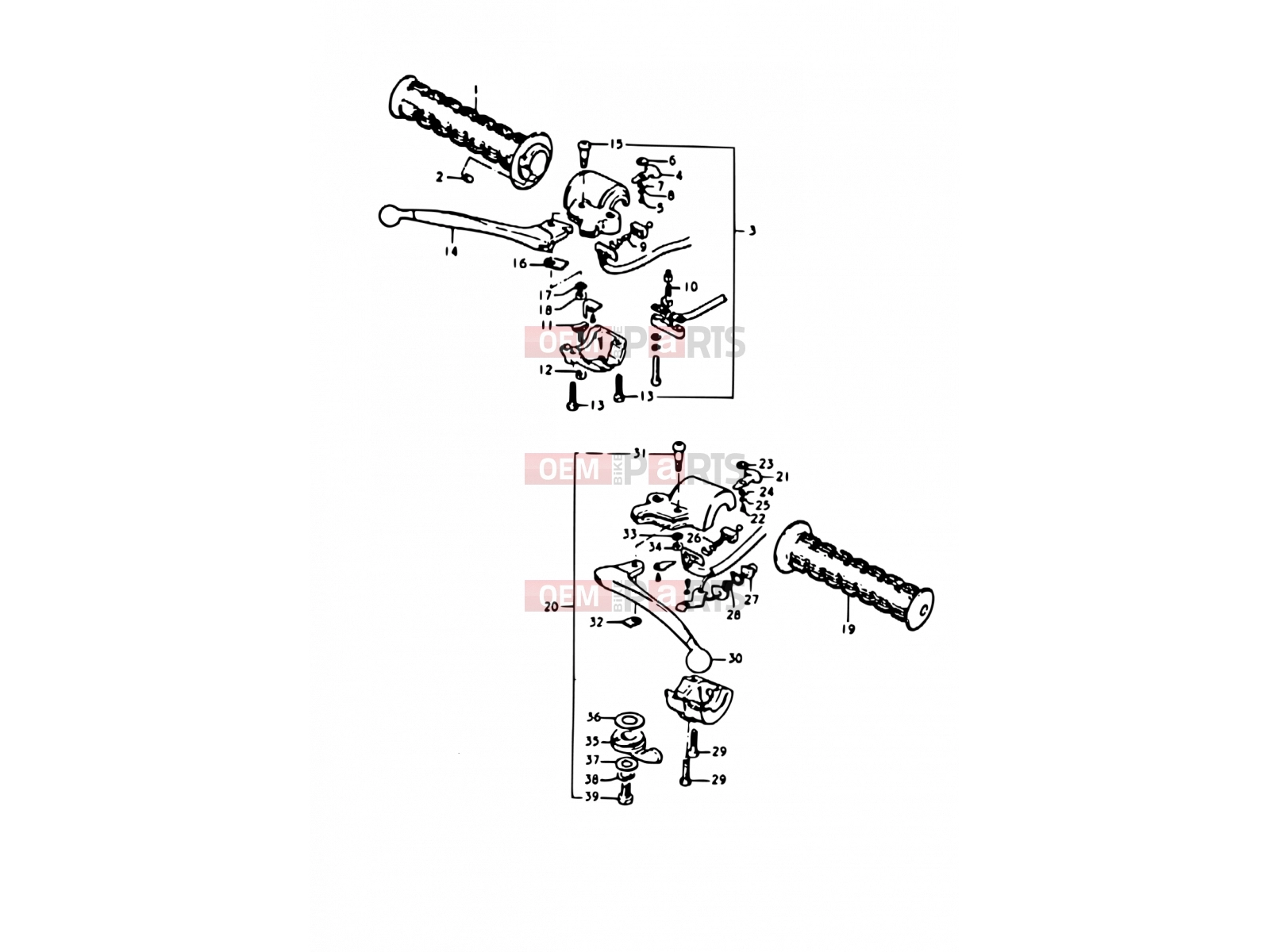 SUZUKI A100-4 N (1992) 40 - HANDLE SWITCH