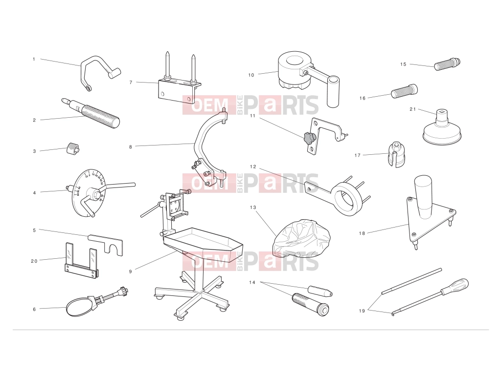 DUCATI 2012 Diavel AMG Workshop service tools
