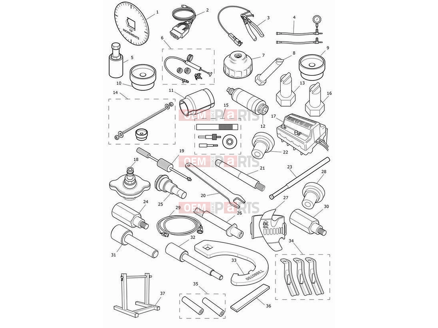 Triumph 2023 Rocket 3 R Service tools