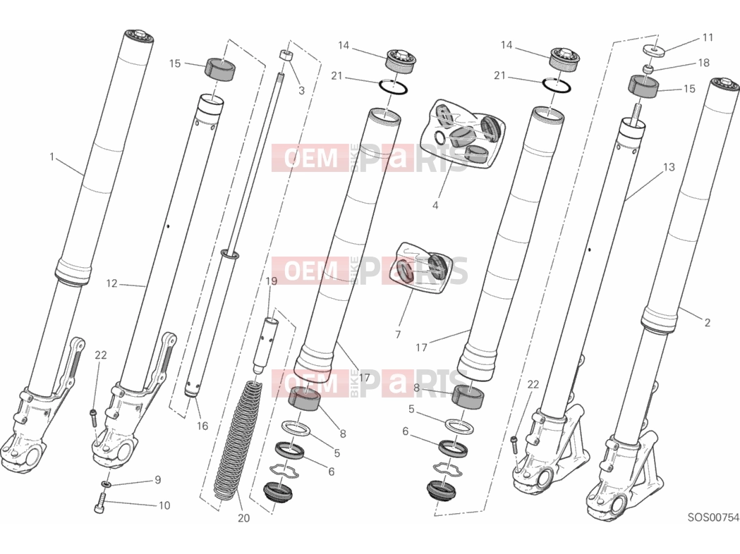 DUCATI 2016 Scrambler Classic FRONT FORK