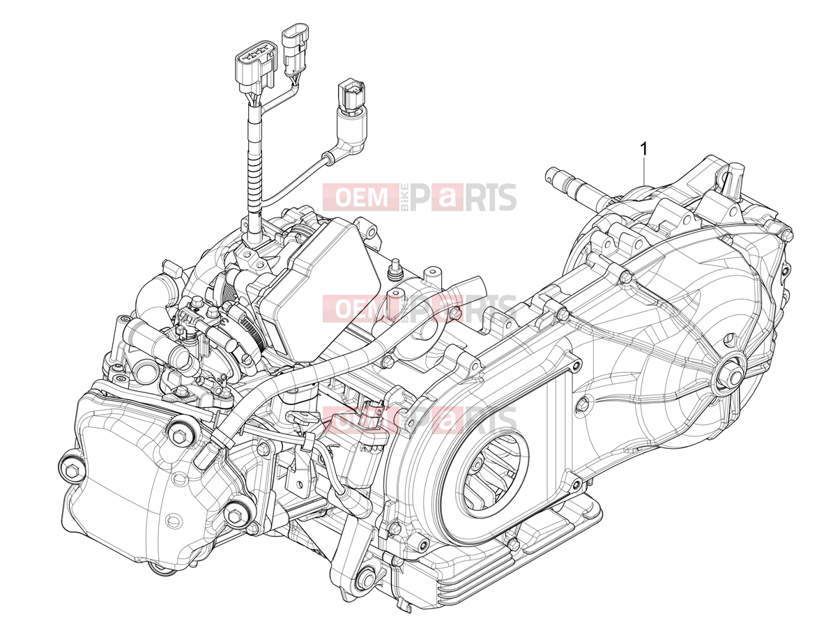PIAGGIO Beverly 310 Classic - Sport E5+ (EU) Engine » Engine assembly