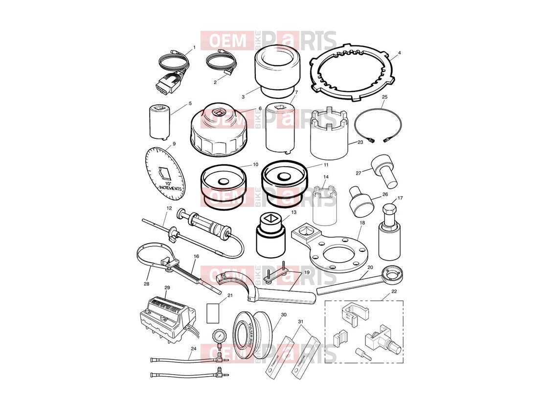 Triumph 2013 SPRINT GT Service Tools