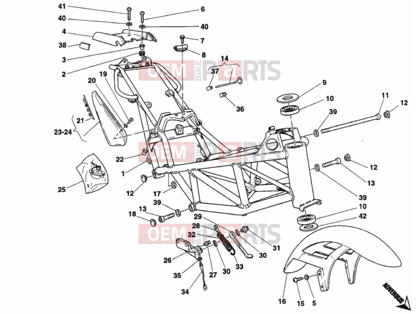 DUCATI 1993 Monster 600 FRAME » FRAME