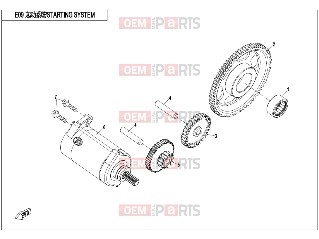 CFMOTO 2019 UTV UFORCE 800 (CF800-3) STARTING SYSTEM - E09