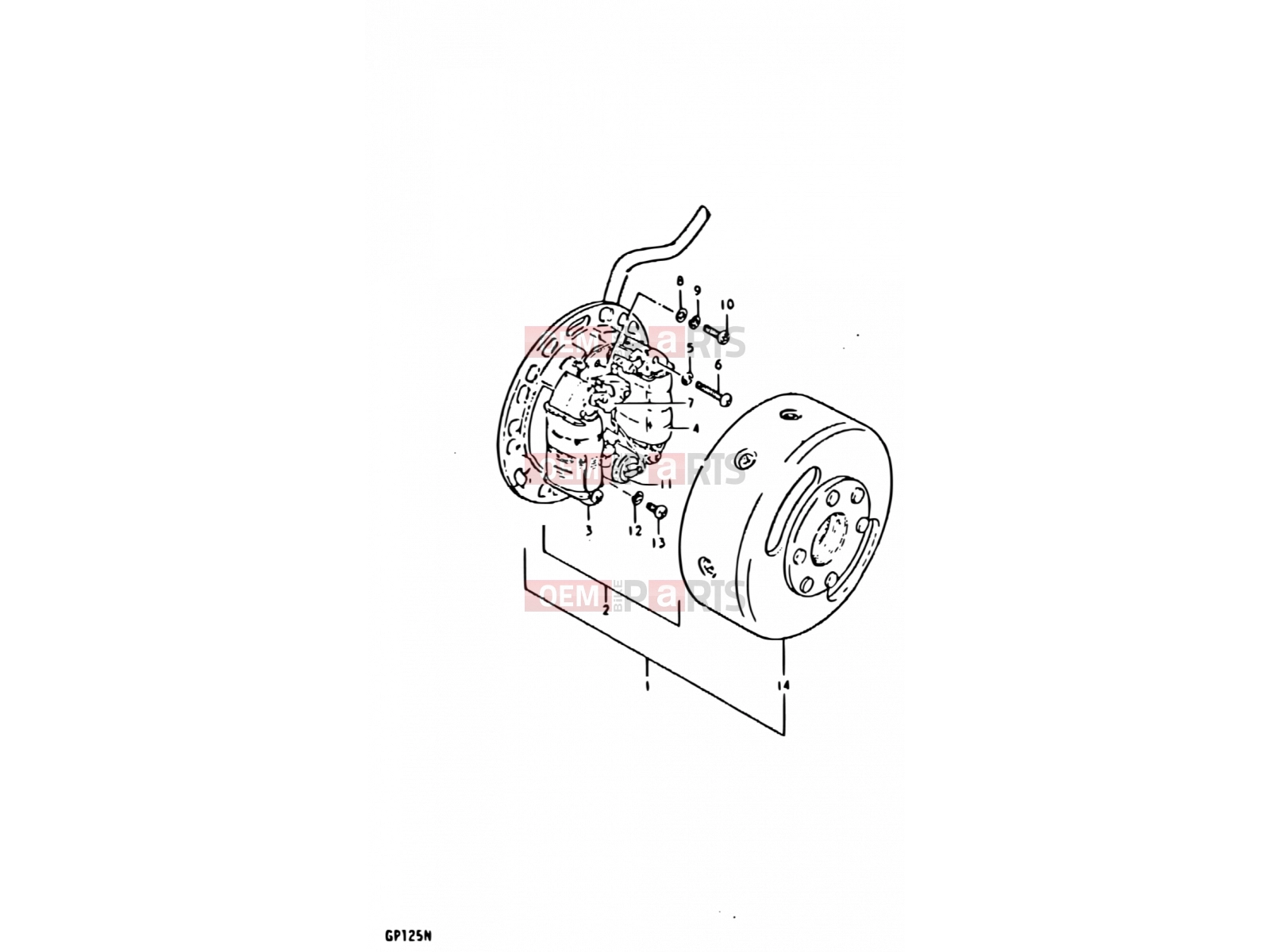 17 - MAGNETO (E02, E04, E17, E18, E21, E22) - Suzuki GP125 N (1992)