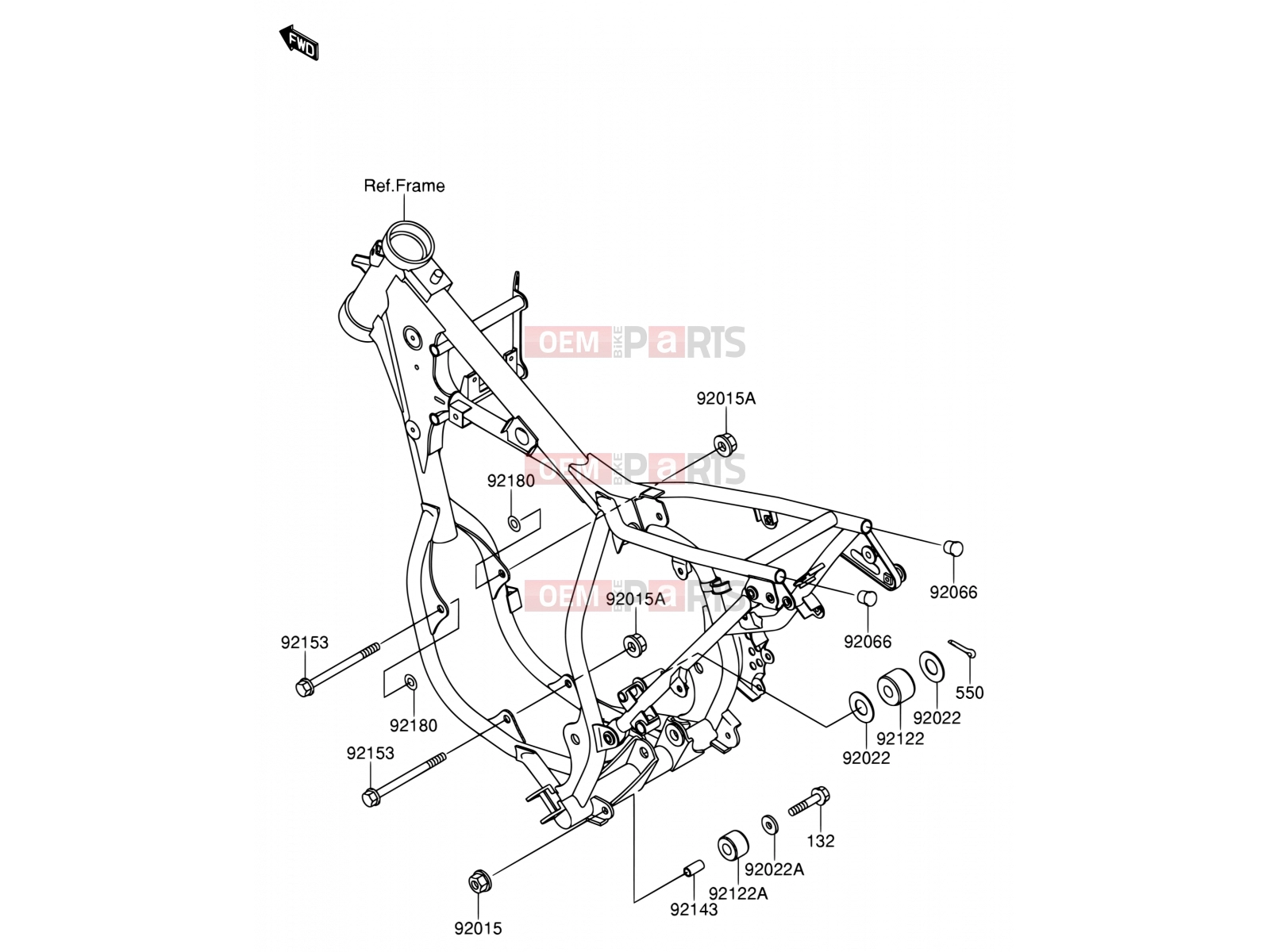 SUZUKI RM65 K5 (2005) (E19) 17 - ENGINE MOUNT