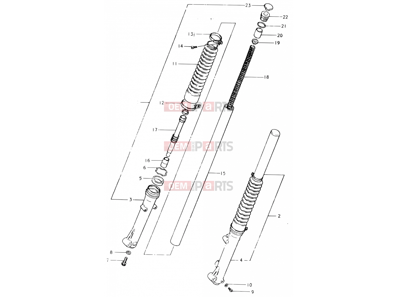48 - FRONT FORK (E06) - Suzuki SP400 T (1996)
