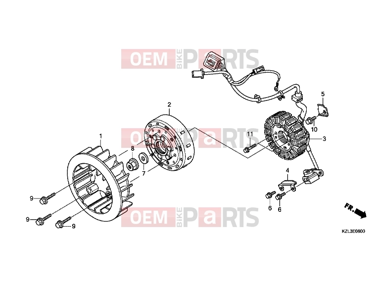 HONDA NSC110MPDC NSC110MPD 2012 E-8 GENERATOR