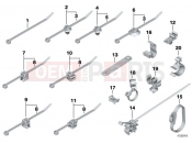 BMW Motorrad BMW 2002 R-Models 4V R 850 R 94 (0401,0406) Cable strap, hose/cable clip