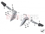 BMW Motorrad BMW 2013 C-Models C evolution (0C03) Rear footrests