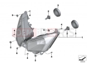 BMW Motorrad BMW 2013 C-Models C evolution (0C03) Headlight