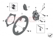 BMW Motorrad BMW 2016 C-Models C 650 GT 16 (0C05, 0C15) Front wheel brake