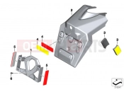 BMW Motorrad BMW 2016 C-Models C 650 GT 16 (0C05, 0C15) License plate bracket US / reflectors