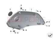 BMW Motorrad BMW 2016 C-Models C 650 GT 16 (0C05, 0C15) Trim cover side section, upper