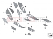 BMW Motorrad BMW 2016 C-Models C 650 GT 16 (0C05, 0C15) Running board covers