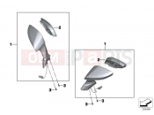 BMW Motorrad BMW 2016 C-Models C 650 GT 16 (0C05, 0C15) Mirror