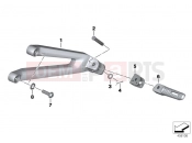 BMW Motorrad BMW 2014 S models HP4 (0D01, 0D11) Rear footrests